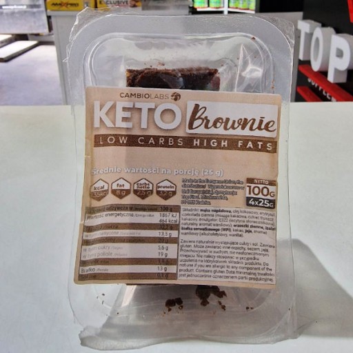 KETO BROWNIE Čokoládový koláčik - bez cukru
