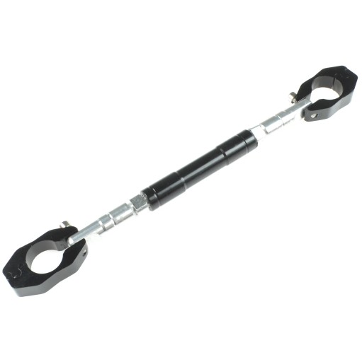 Čierna hliníková vzpera riadidiel pre 22mm riadidlá Racing Force