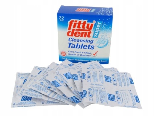 Tablety na čistenie zubných protéz Fittydent