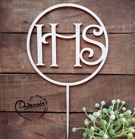 Communion dekor Topper Communion Host Hoop od IHS