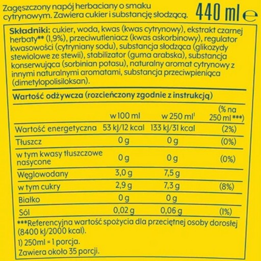 Sirup pre SodaStream Lipton citrón Ice Tea karbonizátor 440 ml