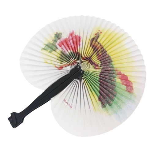 JAPONSKÝ DEKORATÍVNY SKLÁDANÝ PAPIEROVÝ VENTILÁTOR