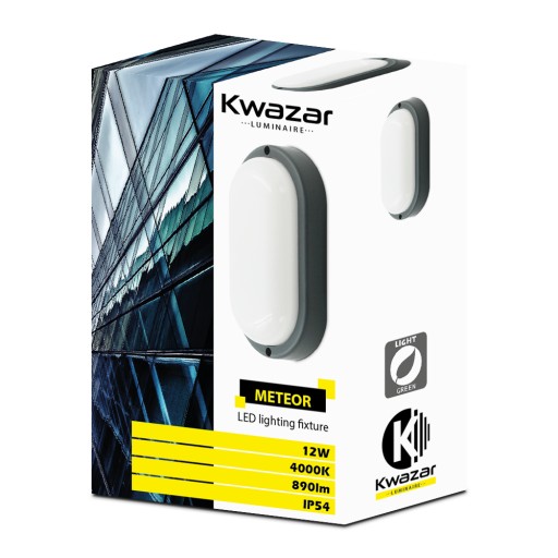 VONKAJŠIE NÁstenné MINI FASÁDNE LAMPA 12W IP54 ŠEDÁ Pivnica GARÁŽ