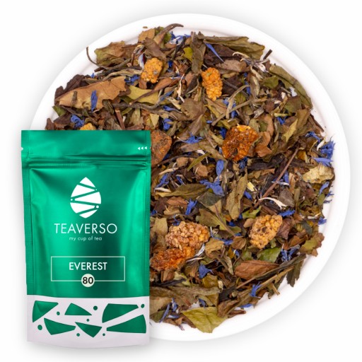 BIELY LISTOVÝ ČAJ KRÉMOVINA INCAN BERRY MULBERRY EVEREST TEAVERSO 50G