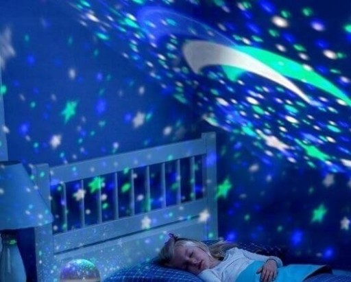PROJEKTOR STARS NOČNÁ LAMPA ROTAČNÝCH HVIEZD