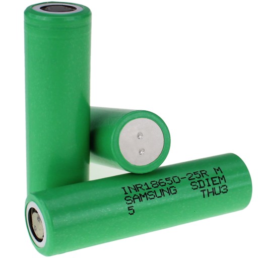 VYSOKOPRÚDOVÁ lítium-iónová batéria INR 18650 25R SAMSUNG 2500 mAh CELL