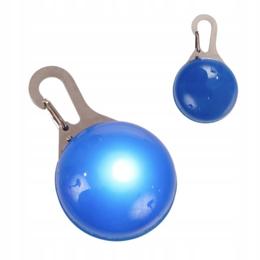 SVIETIACA LED LAMPA DO OBOJKU PRE PSA A MAČKU, farba na výber, PRÍvesok na GOLÍK