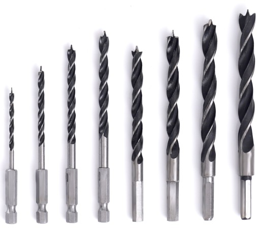 VŔTAČKY DO DREVA ŠESTIHRÁTOVÝ ŠPIRÁLOVÝ VŔTAK 3-10mm x 8