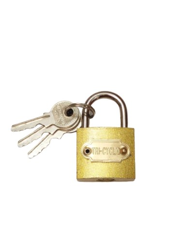 OCEĽOVÁ ZÁPADKA visiaci zámok 32mm + 3 KĽÚČE