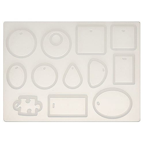 BFS02 Silikónová forma na živice - 12 PUZZEL vzorov