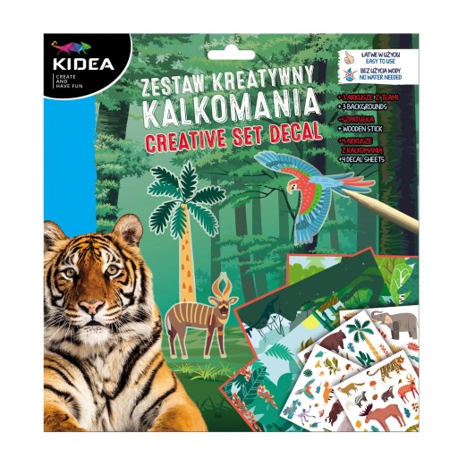 Kreatívna sada - nálepka Animals Kidea