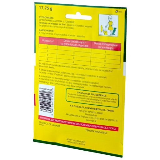 SEPTONIC aktivátor pre septiky a čističky odpadových vôd 17,75g