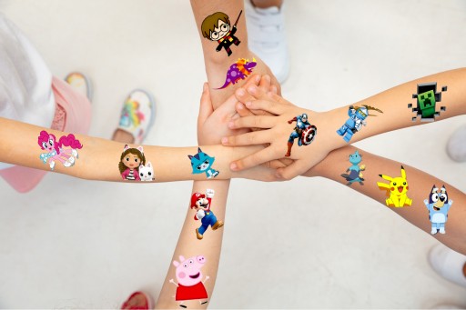 Umývateľné tetovanie Pokémona pre deti - Pikachu Tattoo Set