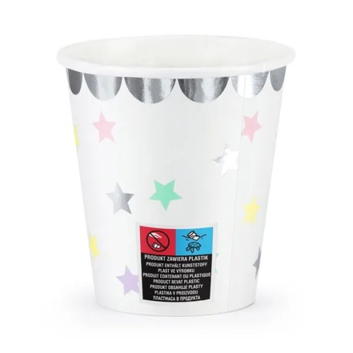 Papierové poháre Unicorns Jednorožec narodeninová oslava 180ml 6 kusov