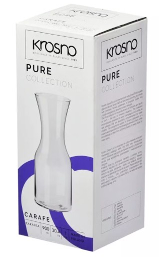 KROSNO KARAFA NA VODU KONVIČKA NA VÍNO NA WHISKY 0,9L