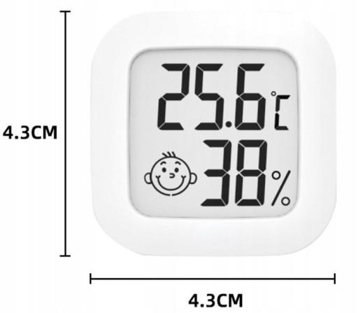 SPOĽAHLIVÝ ELEKTRONICKÝ TEPLOMER DIGITÁLNY IZBOVÝ HYGROMETER METEOSTANICA