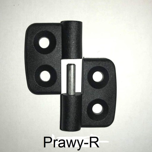 Plastový pánt 20x20 s oceľovým jadrom, pravý