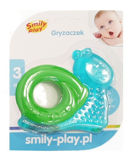 SMILY PLAY Hryzátko Slimák, bezpečné, zelené
