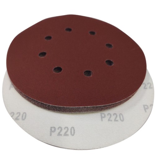 Brúsne kotúče na suchý zips 225 mm GR P 240 - 10 ks otvorov s otvormi PEX