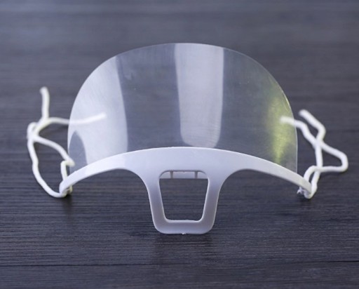 Transparentná maska Mini Visor Bezfarebná