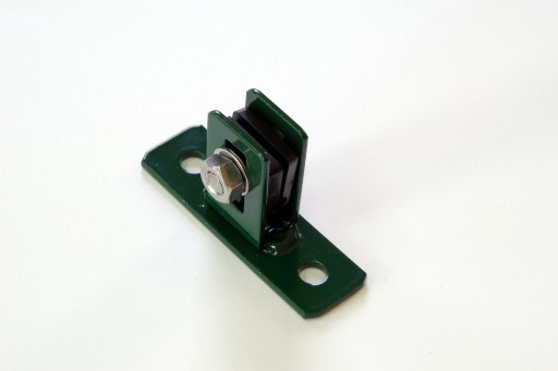 Rukoväť s nohou RAL 6005 zelená pre 3D panel