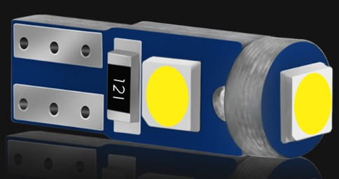 ZELENÁ R5 T5 žiarovka 3 x POWER LED W1,2W W2W POWERFUL - Počítadlo | Hodiny