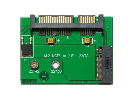 ADAPTÉR Half Slim M.2 NGFF B+M na SATA III SSD