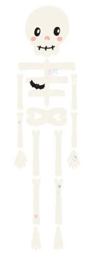 Dekorácia HALLOWEEN SKELETON, 110 cm