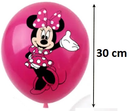 SADA BALÓNOV NARODENINY MINNIE MOUSE DISNEY DARČEK K NARODENINÁM 12 ks