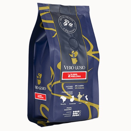 VERO GUSTO - 80% Arabica Robusta mletá káva 250g
