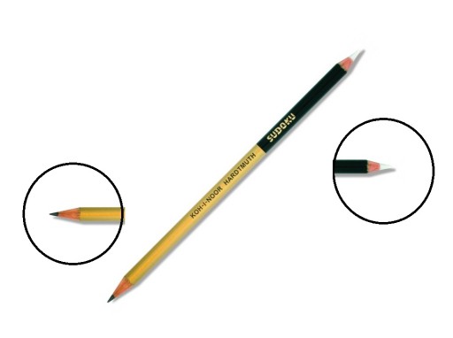 Sudoku ceruzka Koh-I-Noor grafit a guma