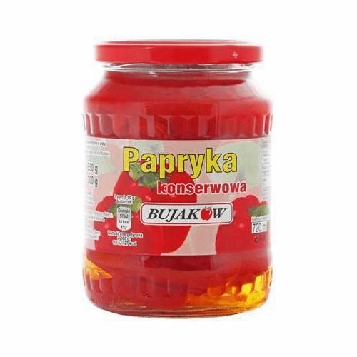 Konzervovaná paprika 720 ml Bujaks
