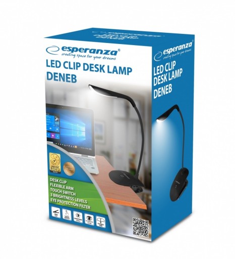 Stolná lampa Esperanza Deneb čierna (ELD104K)