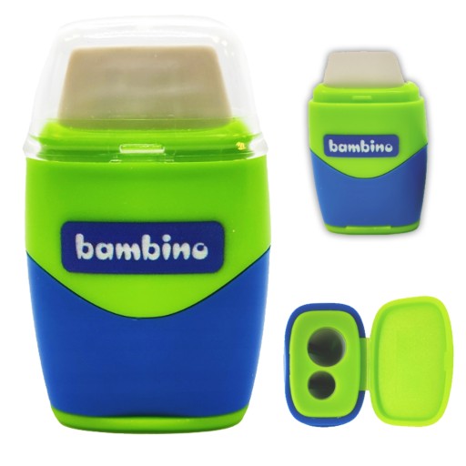 DVOJITÁ RUČNÁ brúska + GUMA 2v1 BAMBINO