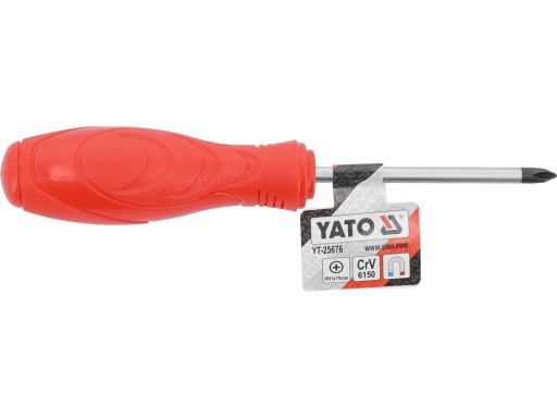 KRÍŽOVÝ SKRUTKOVAČ PH1 X 75mm KRÍŽOVÝ SKRUTOVAČ YATO