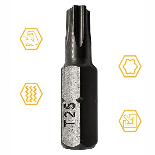 HROTY SKRUTKOVAČA BIT TX25 25mm STAR TORX COBIT 1ks