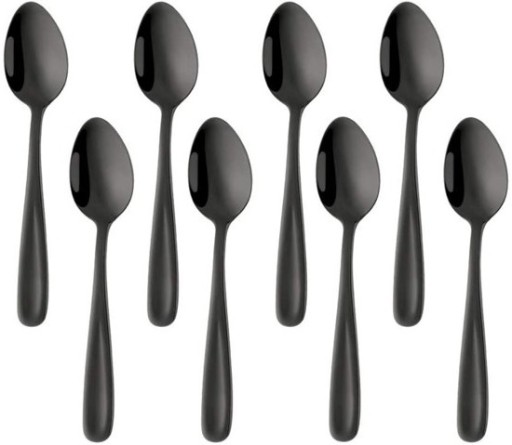 Plastové LYŽIČKY CUTLERY black finger food 50 ks
