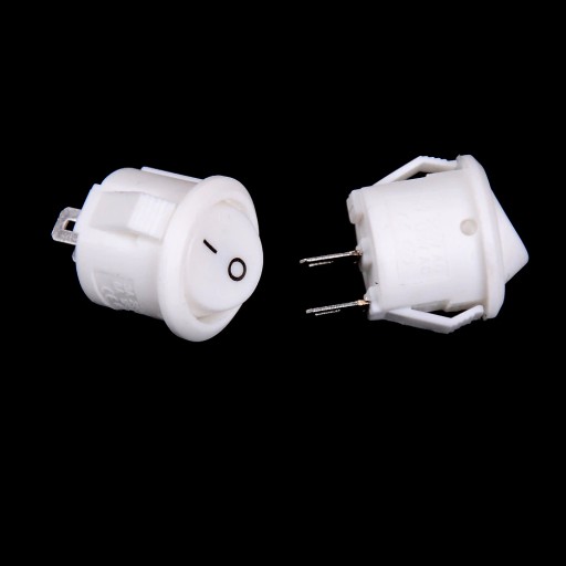 MINI NÁBYTOKOVÝ SPÍNAČ 250V 50Hz 2A BIELY