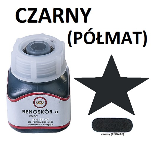FARBA NA KOŽU RENOSKÓR polomatná čierna