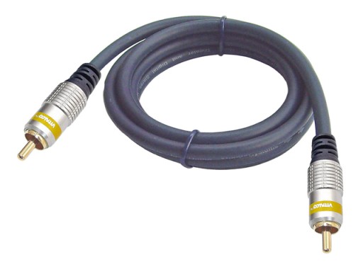 Kábel RCA/CINCH-RCA/CINCH INTERCONNECT COAXIAL HQ VITALCO 1m