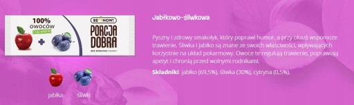 Dobrá porcia snack jablková slivka 16 gr