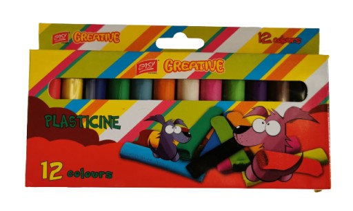 Plastelínová sada 12 farieb Sada EASY CREATIVE