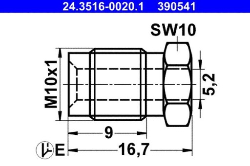 10x SKRUTKOVÝ KONEKTOR 24.3516-0020.1 ATE