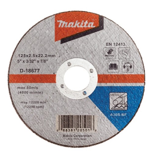 MAKITA KOVOVÉ REZNÉ KOTÚČE 2,5 x 125 D-18677