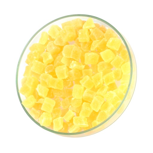 Sušené ovocie, KANDIDOVANÝ ANANÁS, KOCKA (100g)