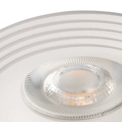 Kanlux stropné očko LED ozdobný bodový krúžok 10W GU10 biely