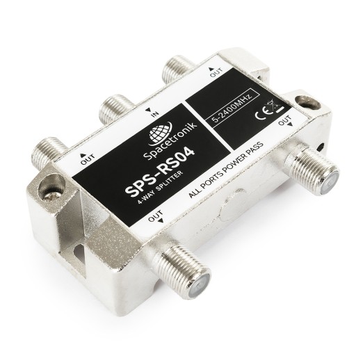 Splitter 1/4 5-2400 MHz Spacetronik SPS-RS04