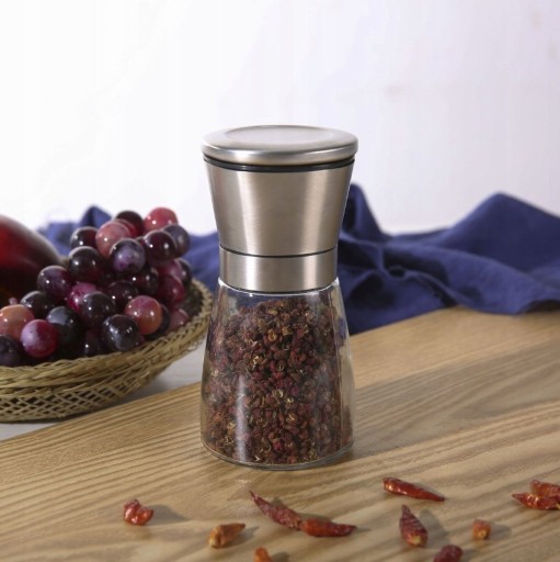 RUČNÝ MLÝN NA SOĽ A PAPRIKA VEĽKÁ NÁDOBA 2 ks KUCHYNSKÝ MLÝN