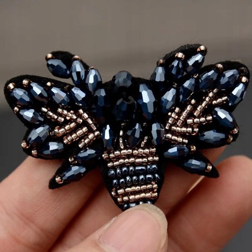 Korálky Patch Fly Motýlik Insect Rhinestones