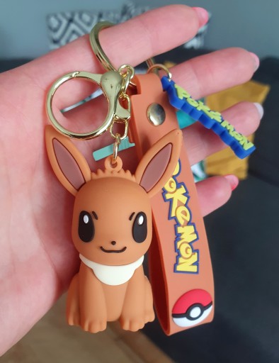 Keychain Keyring Prívesok pre Eevee Backpack Keys darček Pokémon Baby